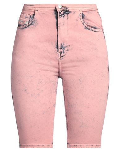 Diesel Woman Denim Shorts Pink Size 28 Cotton, Elastomultiester, Elastane In Pink
