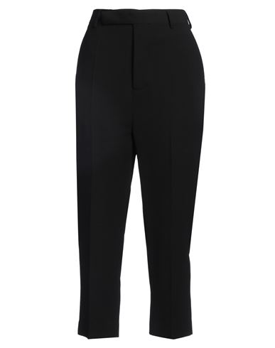 Rick Owens Woman Pants Black Size 16 Virgin Wool, Viscose In Black