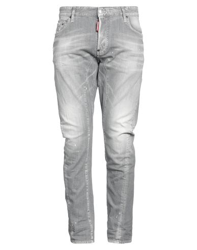 Dsquared2 Man Jeans Grey Size 40 Cotton, Elastane