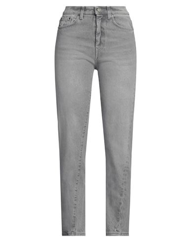 Dondup Woman Jeans Grey Size 25 Cotton In Grey