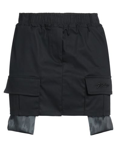 Disclaimer Woman Mini Skirt Black Size L Cotton, Elastane In Black