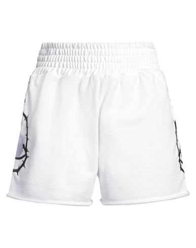 Disclaimer Woman Shorts & Bermuda Shorts White Size S Cotton In White