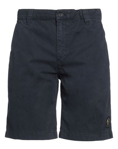 Belstaff Man Shorts & Bermuda Shorts Midnight Blue Size 34 Cotton In Blue
