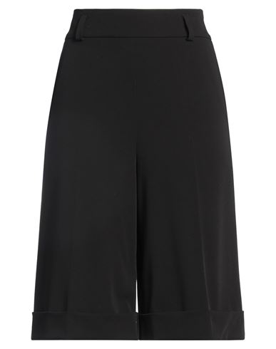Frase Francesca Severi Woman Shorts & Bermuda Shorts Black Size 8 Polyester, Viscose, Elastane