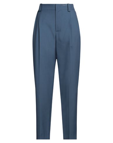Marni Woman Pants Slate Blue Size 8 Virgin Wool In Blue