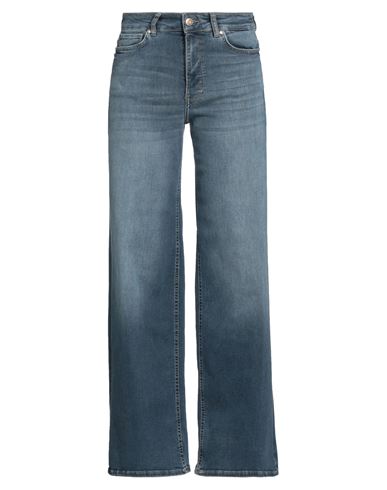 Only Blue Denim Woman Jeans Blue Size S-32l Cotton, Elastomultiester, Elastane In Blue