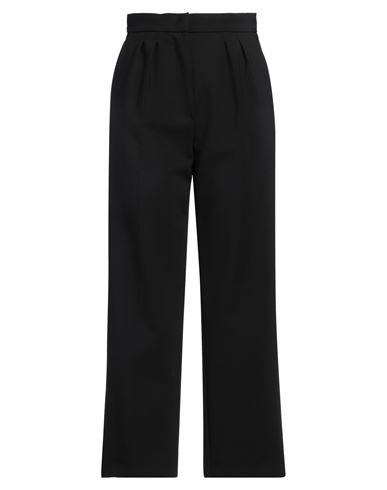 Max Mara Woman Pants Black Size 10 Virgin Wool, Elastane In Black