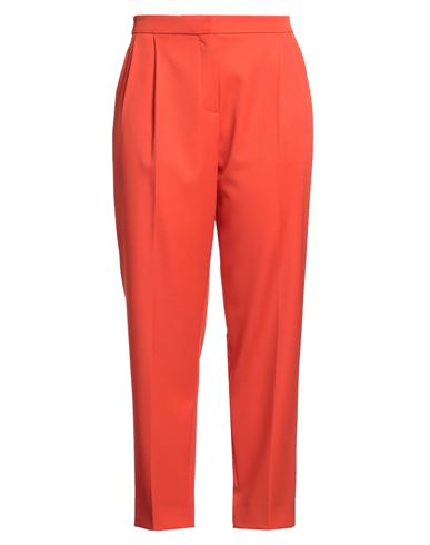 Moschino Couture Woman Pants Tomato Red Size 12 Virgin Wool In Red