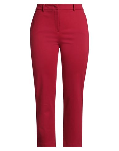 Hanita Woman Pants Red Size 12 Viscose, Nylon, Elastane In Red
