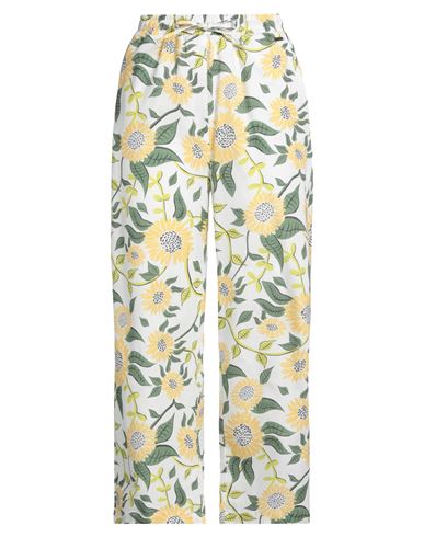Barbour Woman Pants White Size 8 Cotton, Linen In White