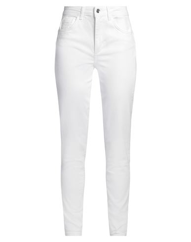 Shop Liu •jo Woman Jeans White Size 32 Cotton, Elastane