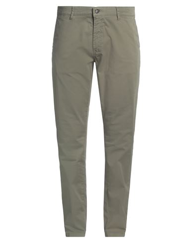 Shop Barbour Man Pants Military Green Size 38 Cotton, Elastane