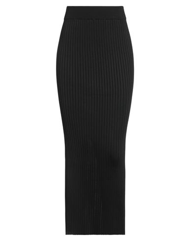 Jil Sander Woman Midi Skirt Black Size 4 Viscose, Polyamide, Elastane In Black