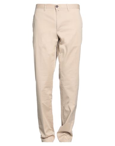 Shop Barbour Man Pants Beige Size 38 Cotton, Elastane