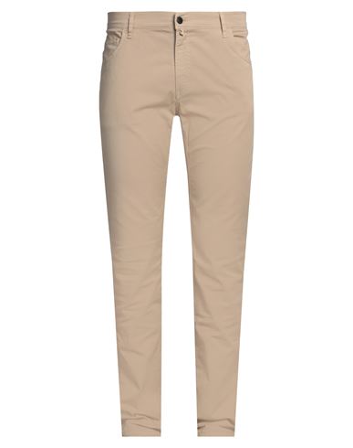 Shop Barbour Man Pants Beige Size 40 Cotton, Elastane