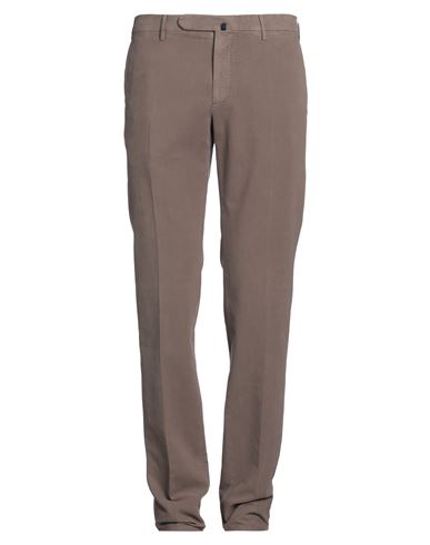 Incotex Man Pants Lead Size 34 Cotton, Elastane In Beige
