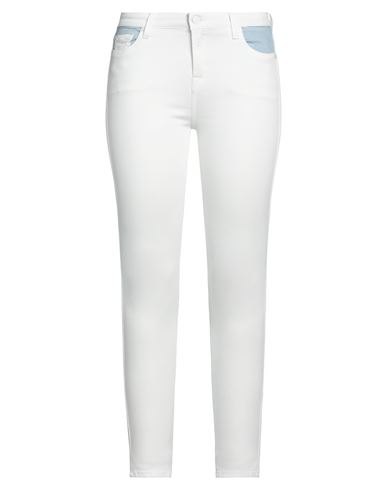 7 For All Mankind Woman Jeans White Size 29 Cotton, Polyester, Elastane