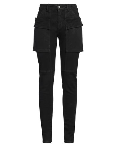 Shop Rick Owens Drkshdw Drkshdw By Rick Owens Woman Jeans Black Size 28 Cotton, Elastomultiester, Rubber