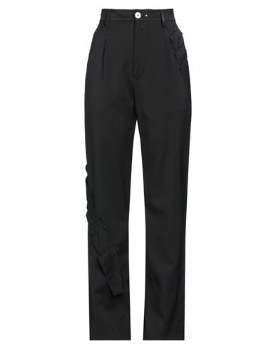 Shop High Woman Pants Black Size 4 Virgin Wool