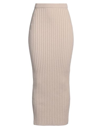 Max Mara Wool-cashmere-blend Maxi Skirt In Beige