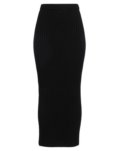 Max Mara Wool-cashmere-blend Maxi Skirt In Black
