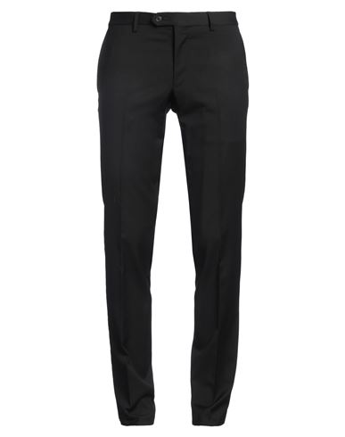 Tombolini Man Pants Midnight Blue Size 38 Virgin Wool In Black
