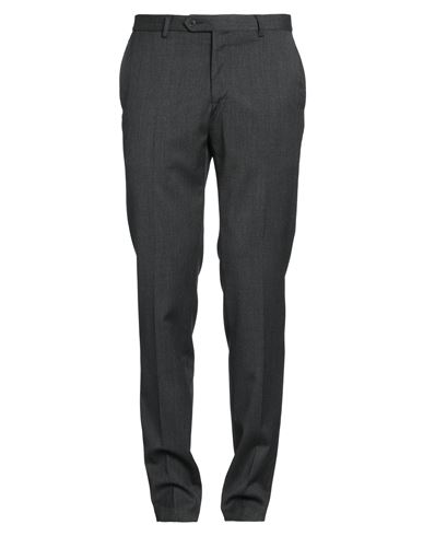 Tombolini Man Pants Charcoal Size 40 Wool, Lycra In Grey