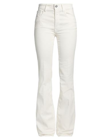 Shop Jacob Cohёn Woman Pants Off White Size 27 Cotton, Lyocell, Elastane