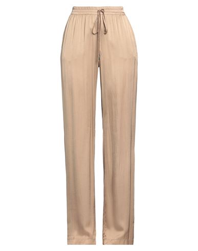 Ermanno Firenze Woman Pants Camel Size 8 Viscose In Neutral