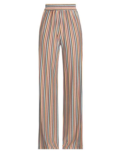 Momoní Woman Pants Azure Size 4 Viscose, Metallic Fiber, Polyamide, Elastane In Blue