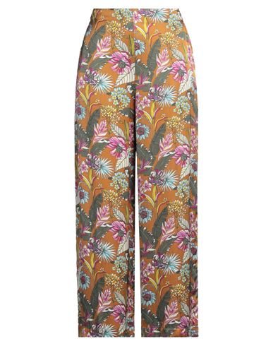 Altea Woman Pants Mustard Size 8 Viscose In Yellow