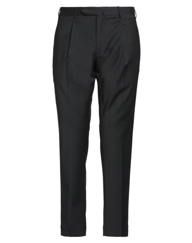 Santaniello Il Viaggiatore Man Pants Black Size 38 Polyester, Wool, Elastane In Black