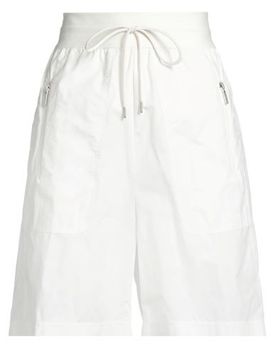 High Tech Woman Shorts & Bermuda Shorts Ivory Size M Cotton, Polyurethane, Nylon In White
