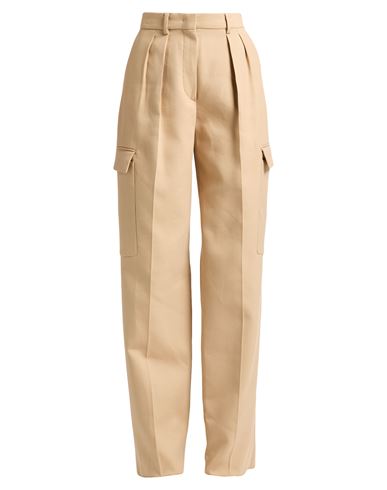 Sportmax Woman Pants Camel Size 8 Cotton, Viscose In Beige