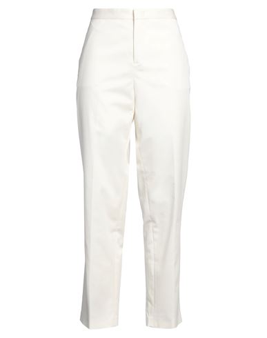 Fabiana Filippi Woman Pants Cream Size 10 Cotton, Elastane In White