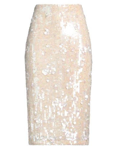 P.a.r.o.s.h White Glow Full Sequins Longuette Skirt In White