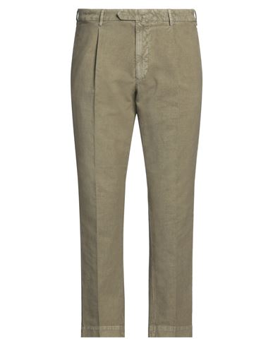 Santaniello Evoluto Man Pants Sage Green Size 40 Cotton, Linen In Sage Green