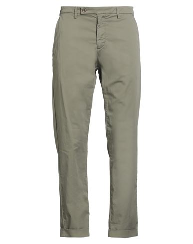 Harmont & Blaine Man Pants Sage Green Size 32 Cotton, Elastane In Green