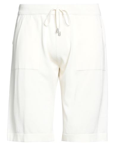 Filippo De Laurentiis Man Shorts & Bermuda Shorts White Size 36 Cotton In White