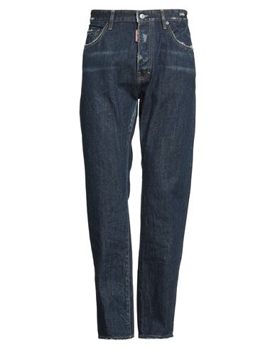 Dsquared2 Man Jeans Blue Size 34 Cotton In Blue