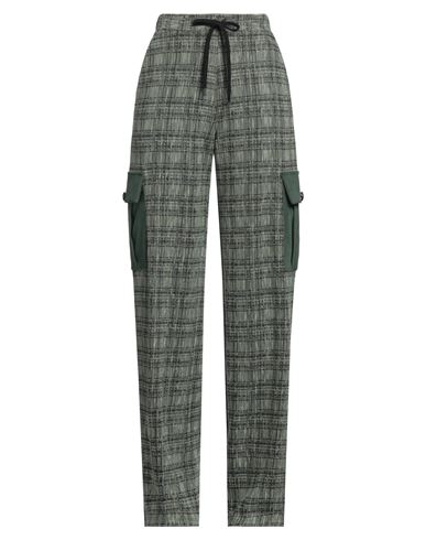 Gaelle Paris Gaëlle Paris Woman Pants Military Green Size 8 Polyester, Cotton, Viscose, Polyamide, Metallic Fiber In Green
