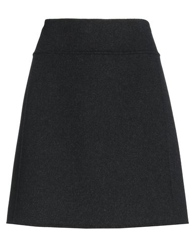 Shop 's Max Mara Woman Mini Skirt Black Size 8 Virgin Wool