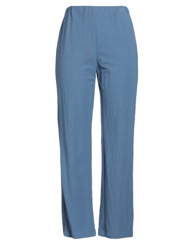 Shop Harris Wharf London Woman Pants Slate Blue Size 12 Viscose, Polyamide