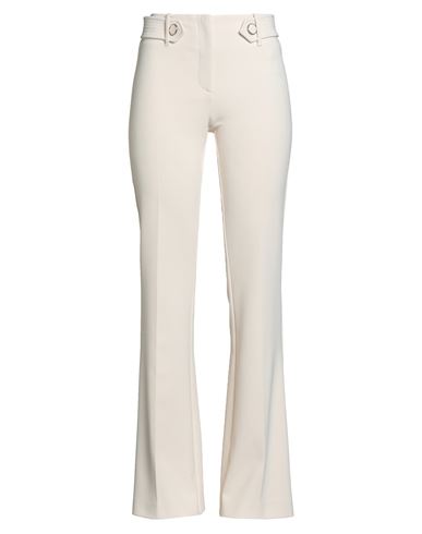Simona Corsellini Woman Pants Cream Size 8 Polyester, Elastane