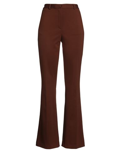 Maliparmi Malìparmi Woman Pants Brown Size 10 Viscose, Polyamide, Elastane In Brown