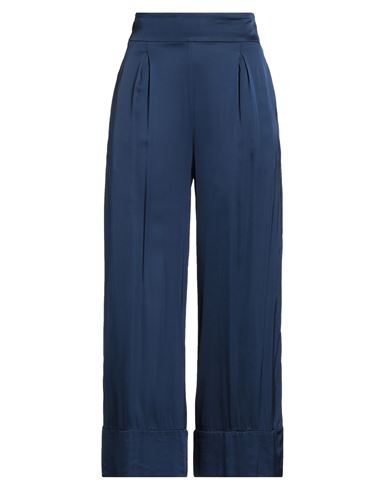 ALESSIA SANTI ALESSIA SANTI WOMAN PANTS NAVY SIZE 4 VISCOSE, ELASTANE 