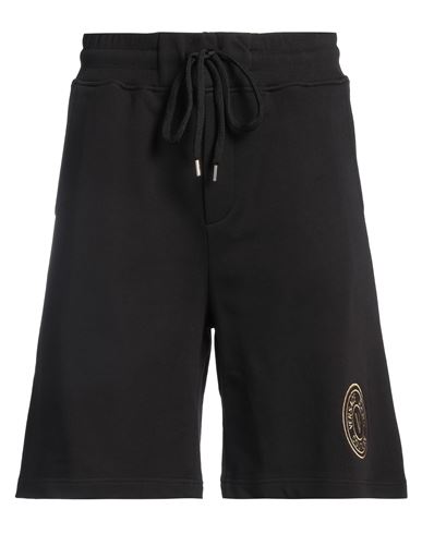 VERSACE JEANS COUTURE VERSACE JEANS COUTURE MAN SHORTS & BERMUDA SHORTS BLACK SIZE L COTTON 
