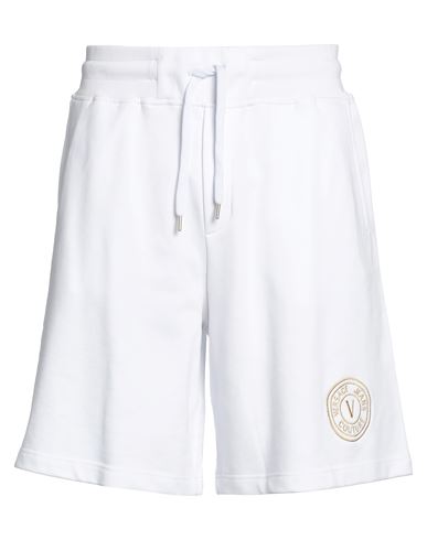 VERSACE JEANS COUTURE VERSACE JEANS COUTURE MAN SHORTS & BERMUDA SHORTS WHITE SIZE XXL COTTON 
