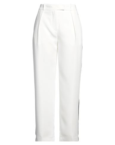 Shop Karl Lagerfeld Woman Pants White Size 8 Polyester, Viscose
