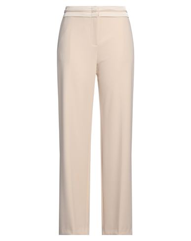 IMPERIAL IMPERIAL WOMAN PANTS BEIGE SIZE L POLYESTER, ELASTANE 